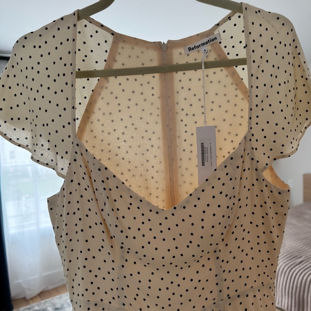 Nwt Reformation Novia Dress size 8 - Picture 9 of 10
